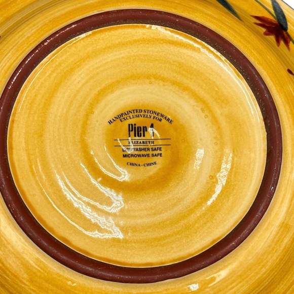 Set Of 3 Elizabeth Pattern By Pier 1 Dinner Plates. - Picture 8 of 13